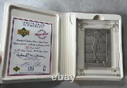 1991 UD Highland Mint Michael Jordan SP /500 Gold Silver & Bronze Plate Set