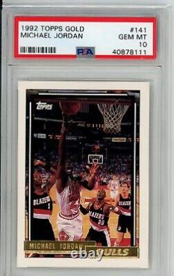 1992 Topps Gold Michael Jordan Graded Card PSA 10