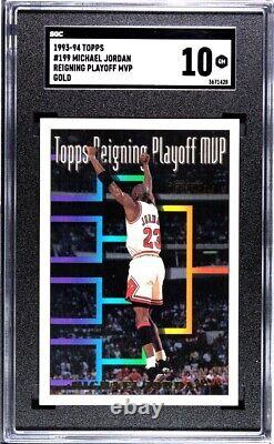 1993-94 Topps Gold Reigning Playoff MVP Michael Jordan #199 POP 1