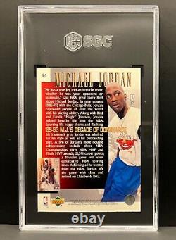 1994-95 Upper Deck #44 Michael Jordan Gold MJ's Decade of Dominance SGC 9 NICE