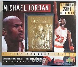 1995 Upper Deck Michael Jordan 23KT Gold Card Factory Sealed Box