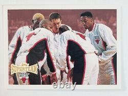 1996-1997 Topps Super Team Chicago Bulls Michael Jordan Rodman Pippen Champion