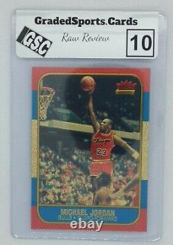 1996 96 Fleer POLYCHROME BRUSHED GOLD Michael Jordan #NNO, Raw Review GSC 10