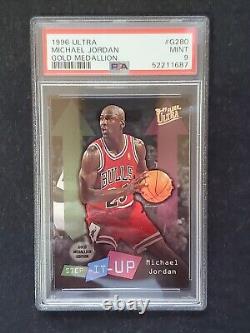 1996-97 Fleer Ultra Gold Medallion Michael Jordan Chicago Bulls Psa 9, Pop 24