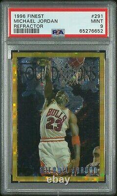 1996 Finest Refractor Gold #291 Michael Jordan Bulls HOF PSA 9 (15,184 packs)