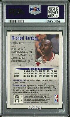 1996 Finest Refractor Gold #291 Michael Jordan Bulls HOF PSA 9 (15,184 packs)