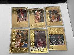 1996 Upper Deck Michael Jordan 22 k kt Gold 18 Card Commemorative Cards 10000