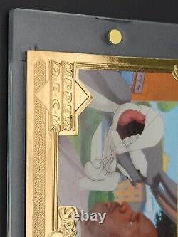 1996 Upper Deck Space Jam Michael Jordan 22 KT Gold 2982/5000 Bugs Bunny