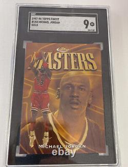 1997-98 Topps Finest Michael Jordan Gold Rare #154 SP Bulls SGC 9 MINT