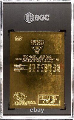 1997 Fleer 23 KT Gold Michael Jordan'86-87 Rookie Red Foil SGC 10 GEM MINT 2059