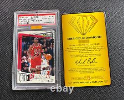 1997 UD Coll Choice 186 Michael Jordan Catch 23 PSA 10 GEM MINT MBA Gold Diamond