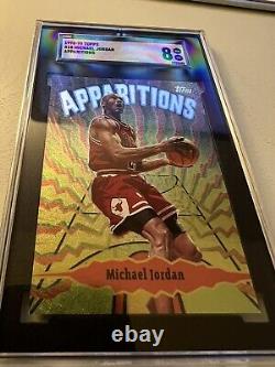 1998-99 Topps APPARITIONS Michael Jordan #A15 RARE refractor SGC 8 NM MINT