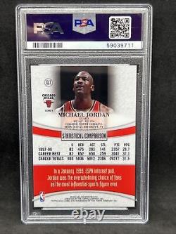 1998 Topps Gold Label Michael Jordan Black Label Basketball Card #GL1 PSA 9 MINT