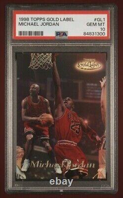 1998 Topps Gold Label Michael Jordan #GL1 PSA 10 GEM MINT Chicago Bulls HOF GOAT