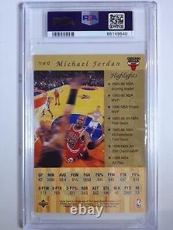 1998 Upper Deck Michael Jordan Gatorade #11 Jumbo GOLD Foil PSA 9 (Low POP)