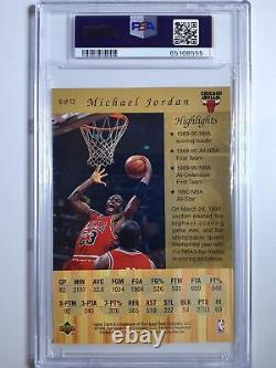 1998 Upper Deck Michael Jordan Gatorade #6 Jumbo GOLD Foil PSA 9 (Low POP)