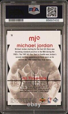 1998 Upper Deck mjx #18 Michael Jordan MJ Timepieces Gold #13/23 PSA 8