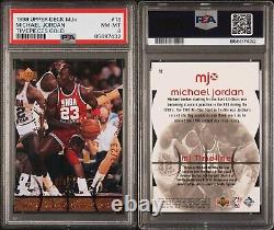 1998 Upper Deck mjx #18 Michael Jordan MJ Timepieces Gold #13/23 PSA 8
