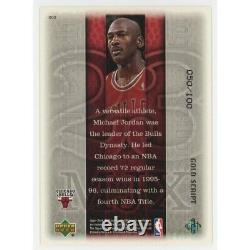 1999 UpperDeck Michael Jordan MVP MJ Exclusives Gold Script /100 #202