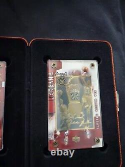 1999 Upper Deck Michael Jordan 24k Gold Collectible Limited Edition Set #/1000