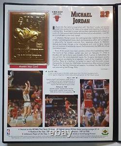 1999 Upper Deck Michael Jordan 2 x 22KT GOLD Rookie & Career Cards Mint