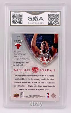 2009 UD Jordan Legacy Gold #69 Michael Jordan Chicago Bulls HOF GMA GEM MT 10