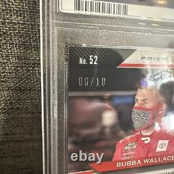 2021 Prizm NASCAR Bubba Wallace Gold Prizm #/10 Michael Jordan Racing RARE