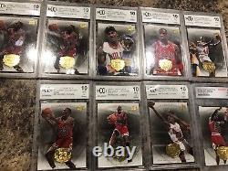 ALL GRADED TO 10! Michael Jordan Upper Deck Legacy Gold Collection Bundle