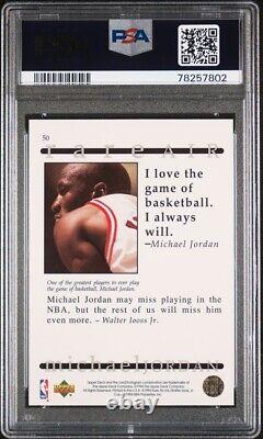 GOLD-HOLOGRAM Michael Jordan 1994 UD Jordan Rare Air #50 PSA 10 VERY RARE POP 1