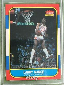 Larry Nance 1986 FLEER PSA 9 CARD JERSEY #22 SUNS 1986 Fleer LARRY NANCE psa 9
