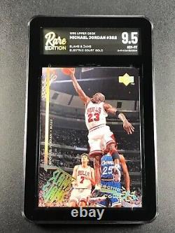 Michael Jordan 1995 Upper Deck #352 Electric Court Gold Rare Edition 9.5 Re Gem