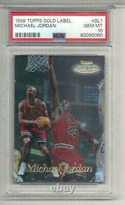 Michael Jordan 1997 Topps Rock Stars card # RS1 Chicago Bulls PSA GEM MINT 10