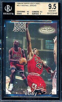Michael Jordan 1998-99 Topps Gold Label Bgs 9.5 Gem Mint Card #gl1