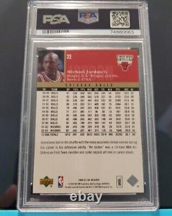 Michael Jordan 2006-07 UD Reserve #22 Gold Holo Foil Ultra Rare SSP PSA 9