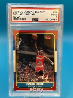 Michael Jordan 2009-10 Upper Deck Jordan Legacy Gold 1986-87 PSA 9