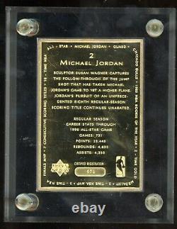 Michael Jordan HOF Bulls Gold Sports Strikes Only 150 Made 71/150
