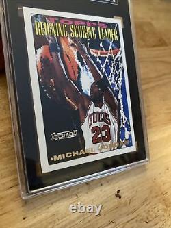 Michael Jordan SGC 8.5 Vintage Collector Card 1993 Topps GOLD Chicago Bulls NBA
