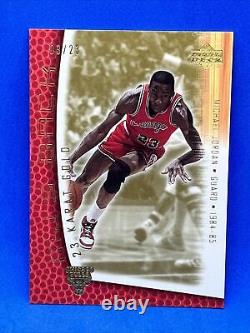 Michael Jordan Upper Deck MJ's Back 23 Karat Gold /23 Bulls Rookie Year 24? K