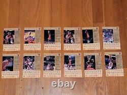 Michael Jordan upper deck Jumbo Gold Cards All 12 Full Set NM/MINT