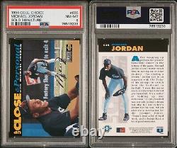 PSA 8 1994 Collector's Choice Gold Signature #635 Michael Jordan White Sox POP13