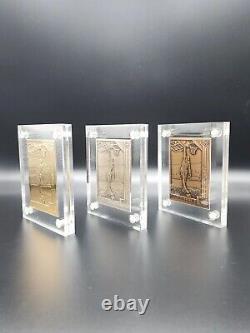 The Highland Mint- Gold, Silver & Bronze Collection MICHAEL JORDAN CARD #1