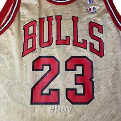 Vintage Champion Michael Jordan Jersey All Star Gold #23 Chicago Bulls Size 48